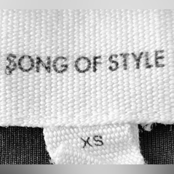 Song Of Style Wren ruched dress silver glitter on black color Size XS NWT - Picture 8 of 10